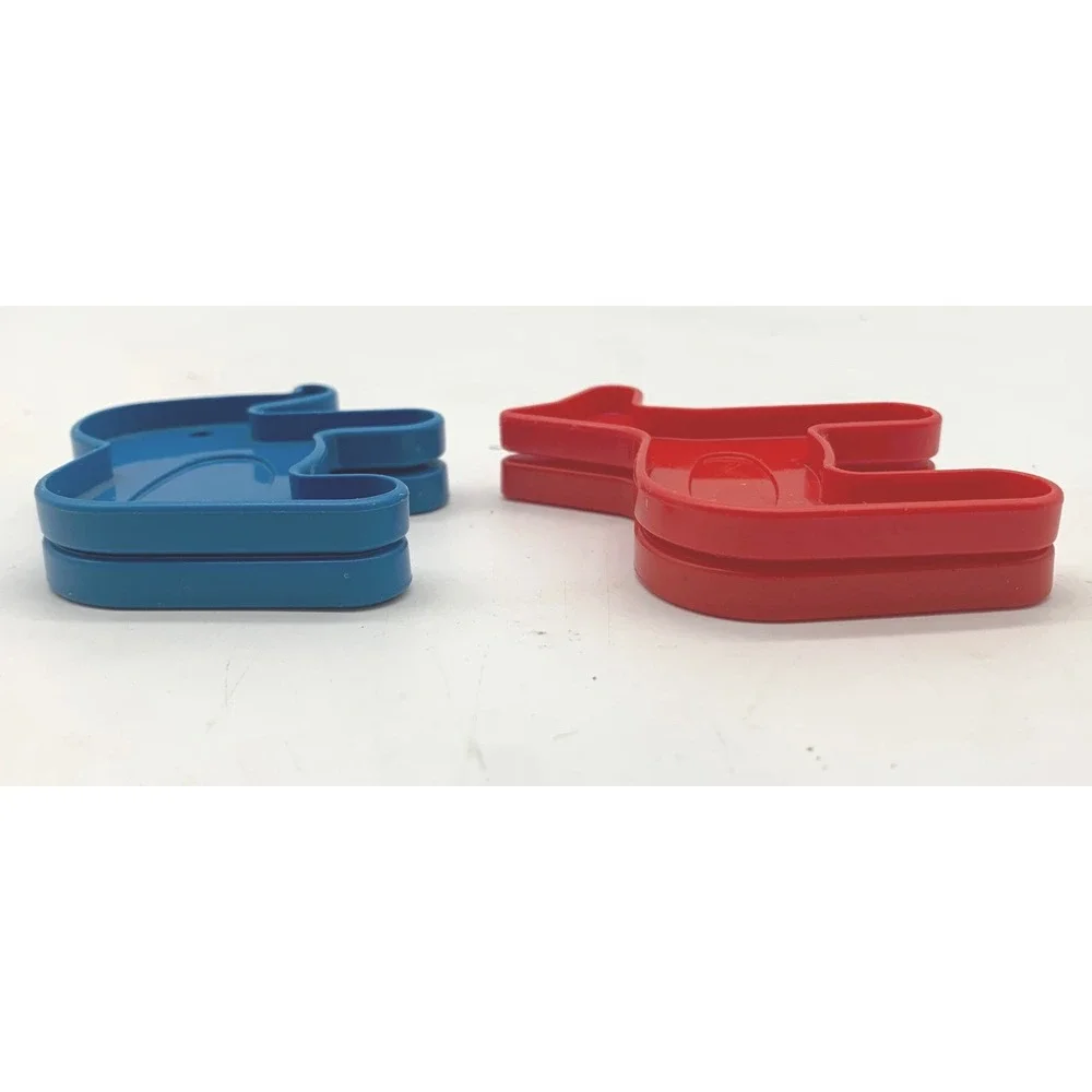 Vintage Tupperware TupperToys Animal Cookie Cutters Stencils Red Horse Elephant